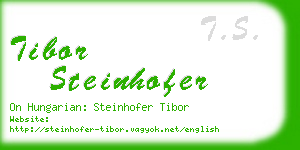 tibor steinhofer business card
